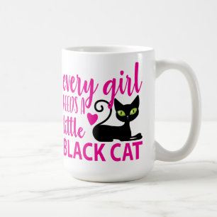 Cute Kitten Cat Mom Kitty Halloween Black Cat Coff Coffee Mug