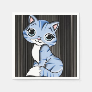 Cute Kitten Cat Paper Napkins