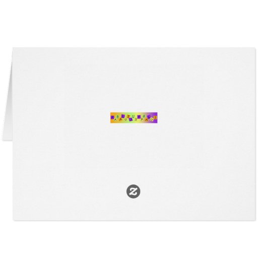 Cute Kitten Cat Romantic Love Birthday Card (Back Horizontal)