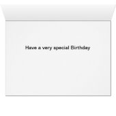 Cute Kitten Cat Romantic Love Birthday Card (Inside Horizontal (Bottom))