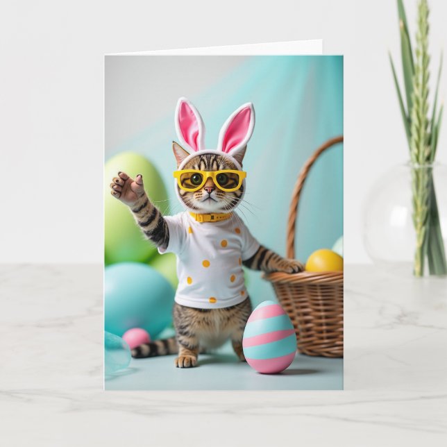 Cute Kitten Celebration Card (Front)