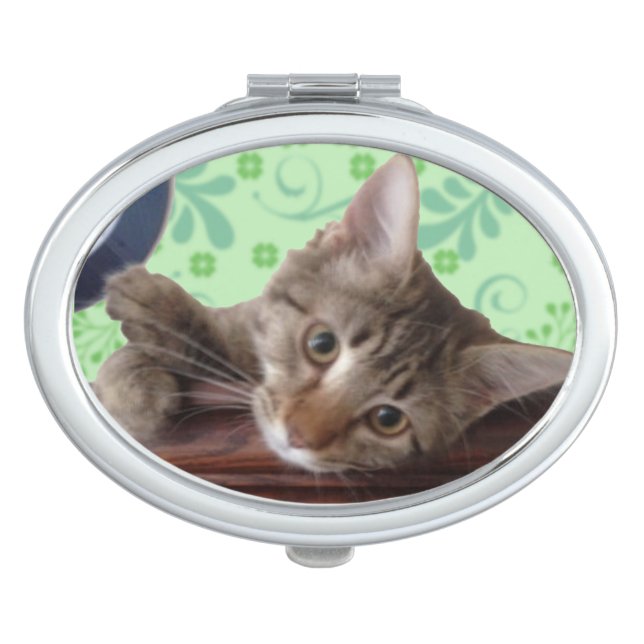 Cute Kitten Compact Mirror (Front)