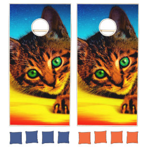 Cute Kitten Cornhole Set