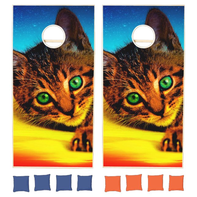 Cute Kitten Cornhole Set (Set)