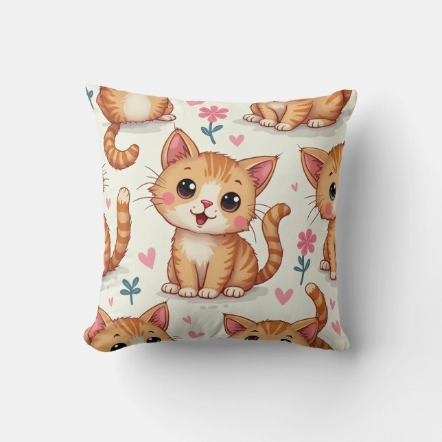 cute kitten cushion (Front)