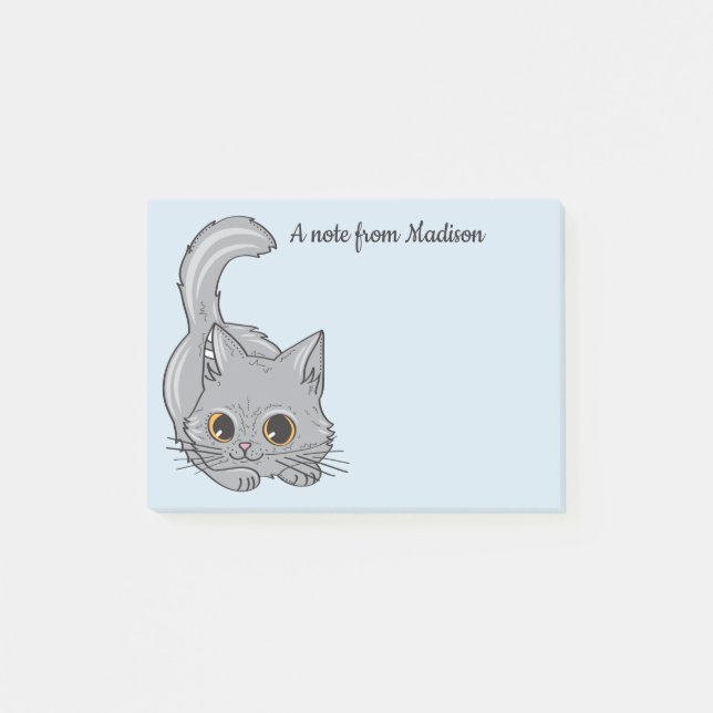 Cute Kitten custom name & color notes (Front)