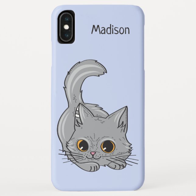 Cute Kitten custom name & color phone cases (Back)
