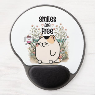 Cute Kitten Ergonomic Mouse Pad with Wrist Support