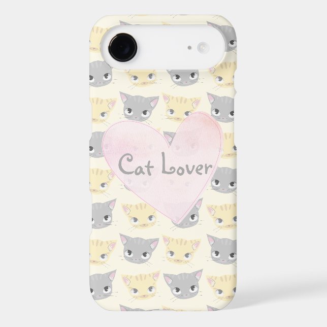 Cute Kitten Face Pattern Case-Mate iPhone Case (Back)