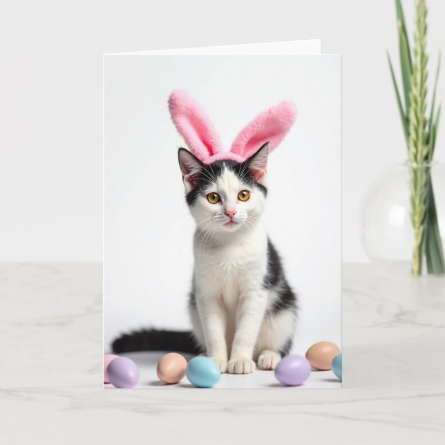 Cute Kitten Festive Season Card (Front)