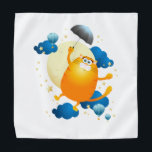 Cute Kitten Flying with Umbrella Bandana<br><div class="desc">Fantasy illustration of cute flying cat with umbrella. Digital art</div>