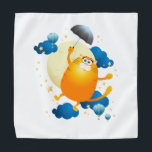 Cute Kitten Flying with Umbrella Bandana<br><div class="desc">Fantasy illustration of cute flying cat with umbrella. Digital art</div>