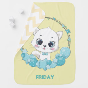 Cute Kitten Friday Baby Blanket