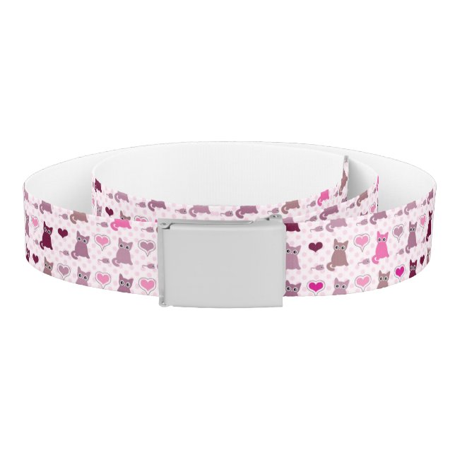 Cute kitten girls pattern belt (Coil)