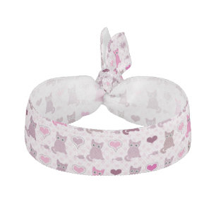 Cute kitten girls pattern elastic hair tie