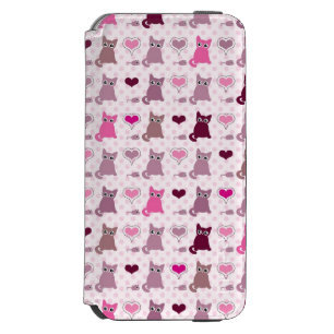 Cute kitten girls pattern iPhone 6/6s wallet case