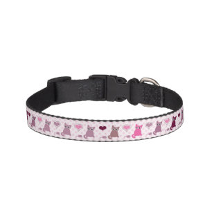 Cute kitten girls pattern pet collar