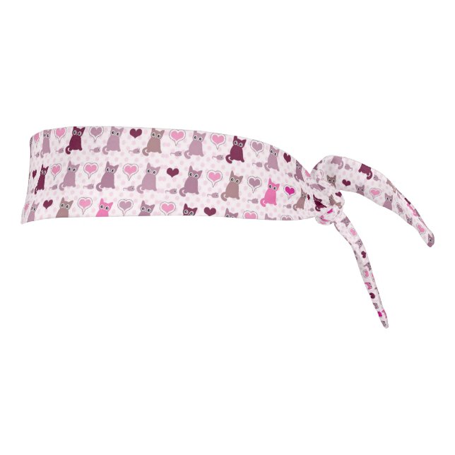 Cute kitten girls pattern tie headband (Rotate 90)