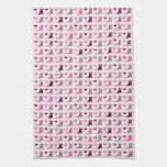 Cute kitten girls pattern towel
