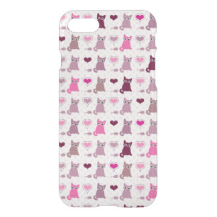 Cute kitten girls pattern iPhone SE/8/7 case