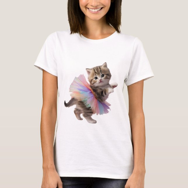Cute Kitten Graphic T-Shirt (Front)