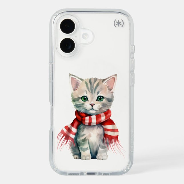 Cute Kitten in Scarf Phone Case (Front)