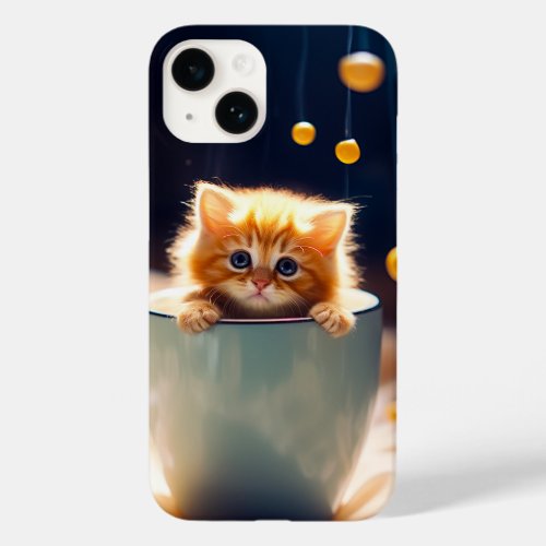 Cute Kitten in The Cup Case_Mate iPhone 14 Case