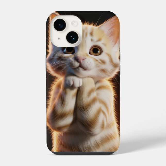 cute kitten iphone case (Back)