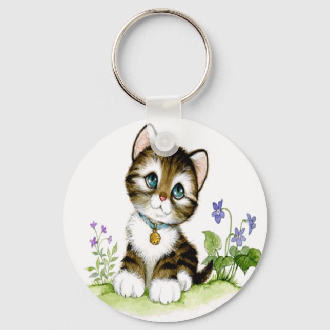 Cute Kitten Keychain (Front)