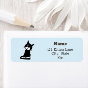 Cute Kitten Label
