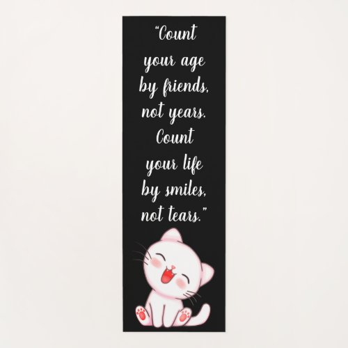 Cute Kitten Laughing Yoga Mat