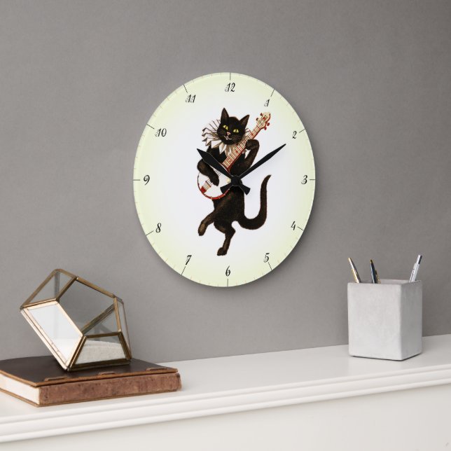 CUTE KITTEN LOVE PET CAT LARGE CLOCK (Office)