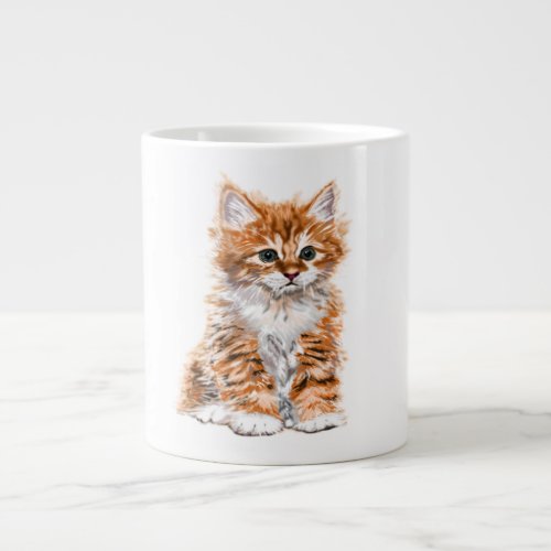 Cute Kitten Mug _ Sweet _ Painting