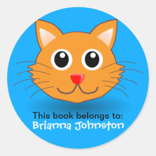 Cute Kitten Personalized Name Label