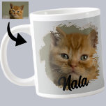 Cute Kitten Photo Cat Lover Grunge Specialty Mug