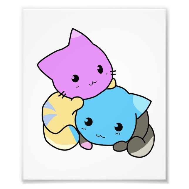 cute kitten photo print (Front)