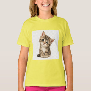 Cute Kitten Pickleball Paddle Adorable Cat Sport T-Shirt