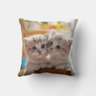 Cute kitten pillow cushion