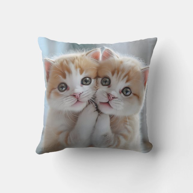 Cute kitten pillow cushion (Back)