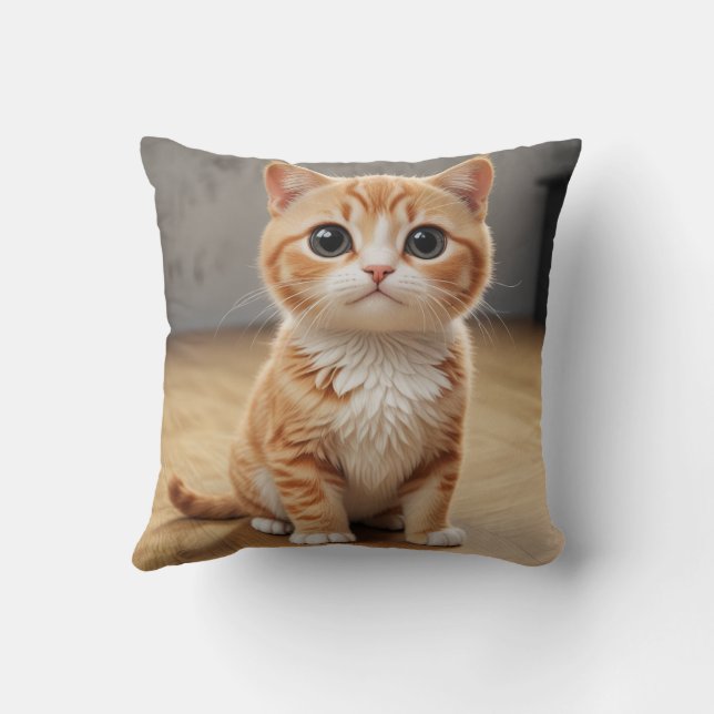 Cute kitten pillow cushion (Back)