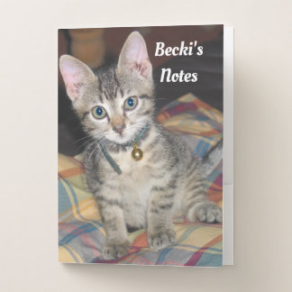 Cute Kitten Pocket Folder