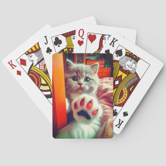 Cute Kitten Poker Cards (Back)