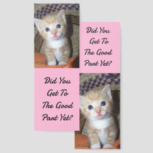 Cute Kitten Question Bookmark