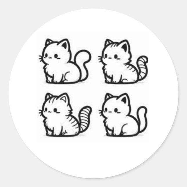 cute kitten sticker (Front)