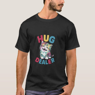 Cute Kitten with Big Smile Hug Dealer for Cat Love T-Shirt