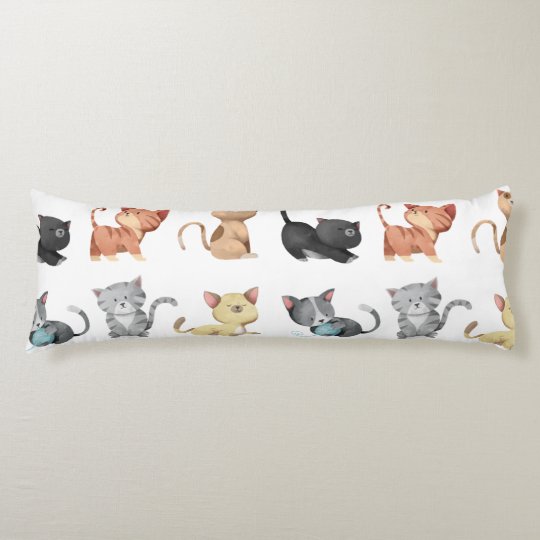 kitten body pillow