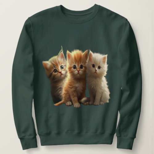 Cute Kittens Design for Cat Lovers Sweatshirt