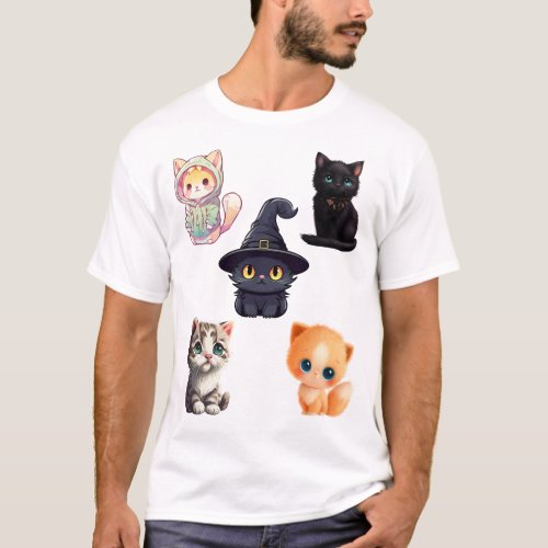 cute kittens  for cat lovers  T_Shirt