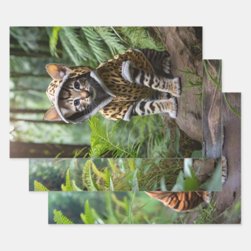 Cute kittens in costumes POSTERS 3 designs Wrapping Paper Sheets