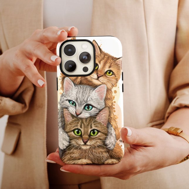 Cute Kittens iPhone Case | Adorable Cat Lover Phon (Creator Uploaded)